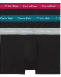 Calvin Klein - Pantaloncini Boxer Confezione da 3 Uomo Low Rise Trunks Cotone Elasticizzato - Lyst