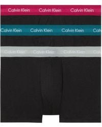 Calvin Klein - 3er Pack Boxershorts Low Rise Trunks Baumwolle mit Stretch - Lyst