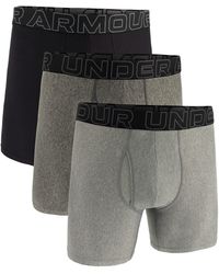 Under Armour - Performance Tech 6" 3 Pack Solid Boxer Briefs - Lyst
