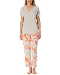 Schiesser - Schlafanzug 7/8 Hose Kurzarm-Selected Premium Pyjamaset - Lyst