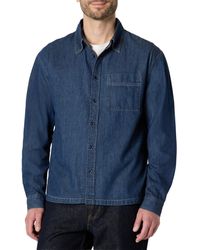 Amazon Essentials - Men's (demi's Pick) Modern Oversized-fit Denim Button-down Shirt, Medium Blue Vintage, L - Lyst