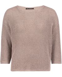 Betty Barclay - Basic-Strickpullover mit Rippenstruktur Powder Pearl,42 - Lyst