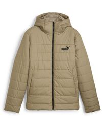 PUMA - Ess Gewatteerde Jas Met Capuchon - Lyst