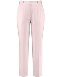 Gerry Weber - Elegante Hose mit Bügelfalten unifarben 7/8 Länge Lotus 44 - Lyst