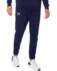 Under Armour - UA Essential Fleece Joggers Bottoms in Pile - Lyst