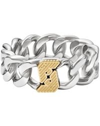 Emporio Armani - Mehrfarbig Edelstahl Ring EGS318504010 - Lyst