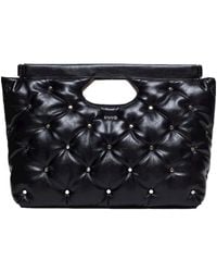 Liu Jo - Borsa donna Liu-jo a mano/ tracolla Felce tote L in ecopelle nero B25LJ70 AF4151 E0050 Grande - Lyst
