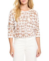 NIC+ZOE - Nic+zoe Textured Diamond Sweater - Lyst