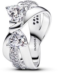 PANDORA - Ring Sterling Zilver 925 193553c01-58 58 - Lyst