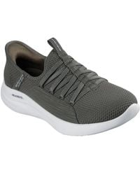 Skechers - Slip-Ins Relaxed Fit Sport Ballet Chic Sneaker Olive EU 37 - Lyst