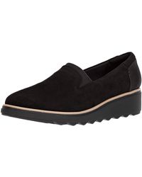 clarks womens penny loafers