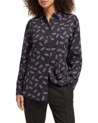 Scotch & Soda - All-over Printed Relaxed Fit Shirt Blouse - Lyst
