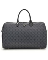 Guess - Wilder Weekender Duffel Bag Black Logo - Lyst