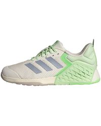 adidas - Dropset 3 Trainingsschuhe Halo Silver/Semi Green Spark/Lime Burst 38 - Lyst