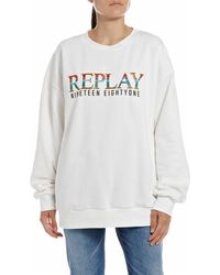 Replay - Sweatshirt 100% Baumwolle - Lyst