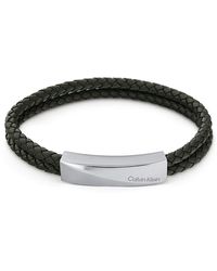 Calvin Klein - Pulsera de piel para Hombre Colección WRAPPED & BRAIDED Verde - 35000099 - Lyst
