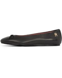 Tommy Hilfiger - Ballerina Lederen Platte Strik Fw0fw08359 Casual Schoenen - Lyst