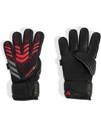 adidas - Match Fingersave Goalkeeper Gloves Adults Black/red 11 - Lyst
