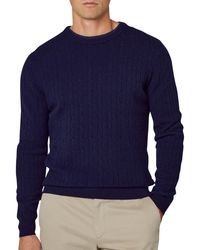 Hackett - Cable Sweater - Lyst