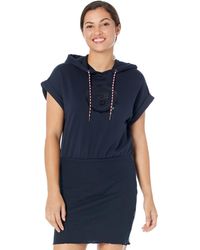 Tommy Hilfiger - French Terry Short Sleeves Hoodie Sneaker Dress - Lyst