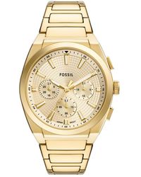 Fossil - Analog Quartz Watch With Stainless Steel Strap Fs6119 - Lyst
