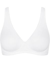 Sloggi - Basic + Soft Bra White - Lyst
