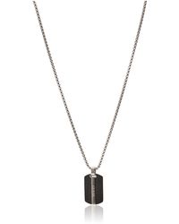 Guess Stainless Steel Pendant Necklace - Metallic