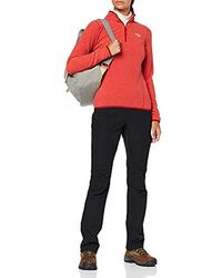 The North Face W 100 Glacier 1/4 Zi Fleece - Red