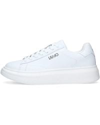 Liu Jo - Scarpa uomo Liu-Jo sneakers Big 01 in pelle bianco U25LJ08 7G4011PX474S1043 42 - Lyst