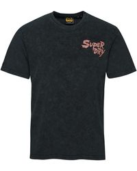 Superdry - Vintage LO-FI Flyer tee M1011589A Heavy Back In Black M Hombre - Lyst