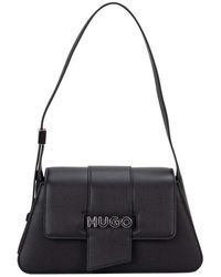 HUGO - Mel Flap Sh. Bag L Hobo - Lyst