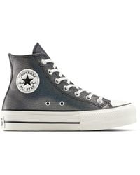Converse - Chuck Taylor all Star Lift Platform Sparkle High Top Sneaker da Donna - Lyst