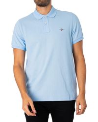 GANT - Reg Shield Short Sleeve Polo M - Lyst