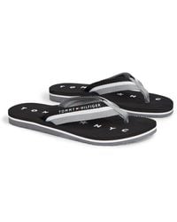 Tommy Hilfiger - Tommy Loves Ny Beach Sandal Flip Flops, - Lyst