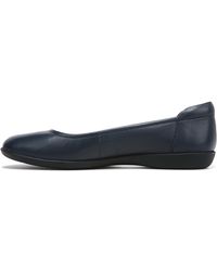 Naturalizer - S Flexy Comfortable Slip On Round Toe Ballet Flats ,navy Leather,12 M Us - Lyst