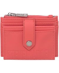 Steve Madden BHayden Wallet - Pink Faux Leather Bifold With Snap Closure & Multiple Card Slots