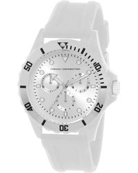 French Connection - Analog Silver Dial Watch-fc177w - Lyst