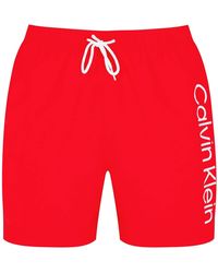 Calvin Klein - Large Logo Shorts - Lyst