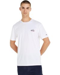 Tommy Hilfiger - S/s T-shirts White - Lyst