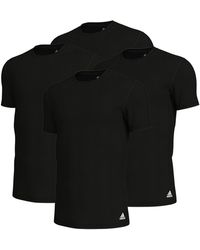 adidas Originals - Poloshirt Crew Neck T-Shirt (4PK) (Packung, 4-tlg., 4er-Pack) - Lyst