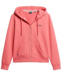 Superdry - Essential Logo Zip Hoodie Kapuzenpullover - Lyst
