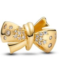 PANDORA - Colgante de plata de ley con aleación de metal chapada en oro y - Lyst