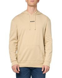 HUGO - Linked Hooded Sweatshirt mit Kängurutasche - Lyst