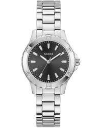 Guess - Mist GW0948L1 Montre bracelet pour femme en acier inoxydable argenté - Lyst