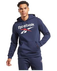 Reebok - Nen Grote Gestapelde Logo Sweatshirt - Lyst
