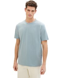 Tom Tailor - Basic T-Shirt mit Rundhalsausschnitt - Lyst