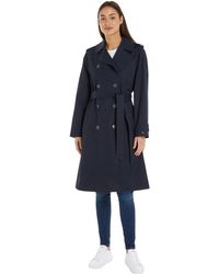 Tommy Hilfiger - Cotton Classic Trench Ww0ww40482 Woven Coats - Lyst