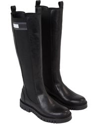 Tommy Hilfiger - Tommy Jeans Stiefel High Shaft aus Leder - Lyst