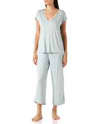 Women'secret ' Secret Short Sleeves Long Pant Pyjama Pyjama - Blauw