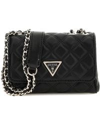 Guess - Giully Mini 2 Comp Cnvrtbl Flp En Black - Lyst